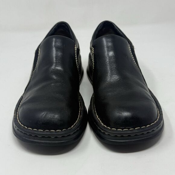 Born Mayflower Loafer Womens 7.5 Black Leather Slip On Casual Comfort Shoes - Picture 6 of 16